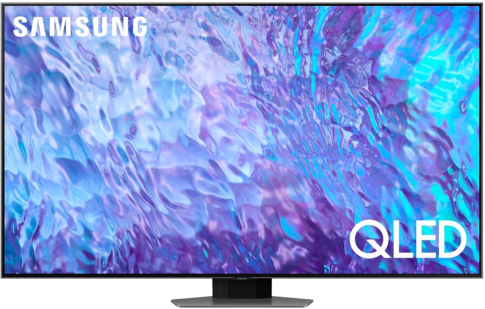 65" Телевизор Samsung QE65Q80CAT QLED, серебристый