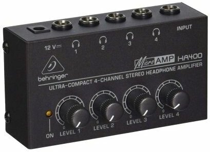 Усилитель для стереонаушников 4-канальный Behringer Microamp HA400