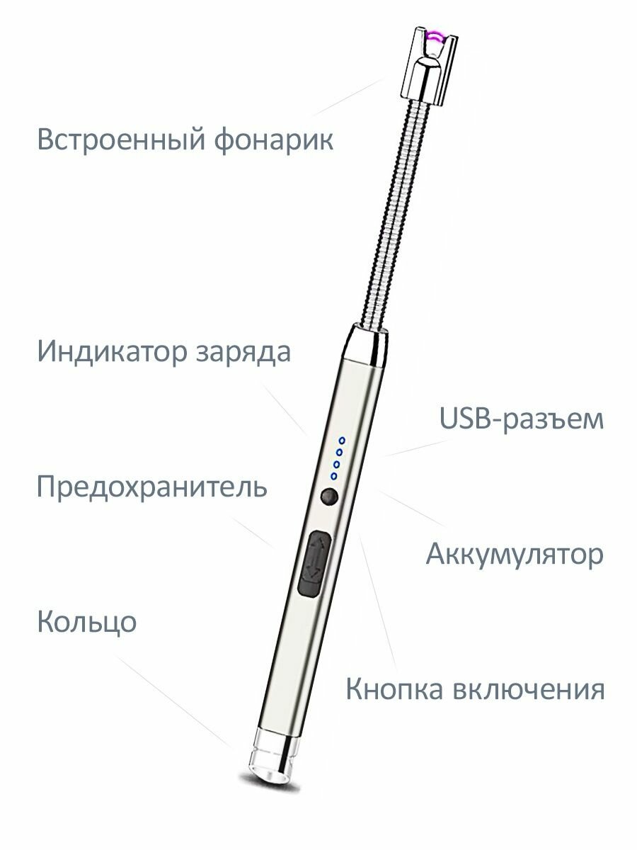 Электронная USB зажигалка для кухонной плиты - фотография № 2