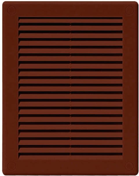 Решетка вентиляционная 180х250мм коричневый - фотография № 1