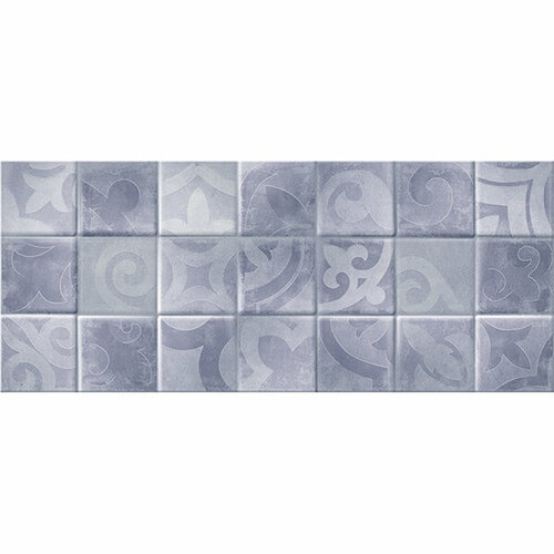 Плитка настенная Folk blue голубой 02 25х60 Gracia Ceramica плитка настенная gracia ceramica sweety white mosaic wall 02 250х600