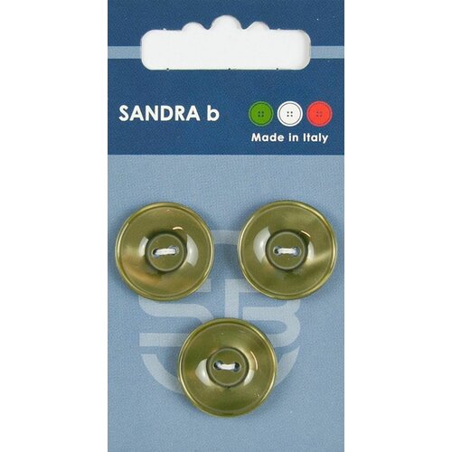 Пуговицы Sandra b, круглые, пластиковые, зеленые, 3 шт, 1 упаковка пуговицы sandra темно зеленые 1 упаковка