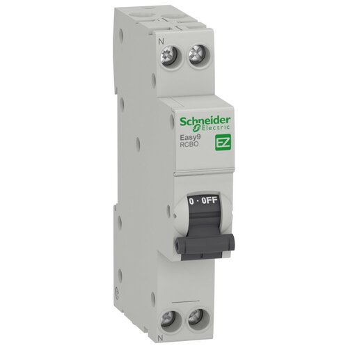 Дифференциальный автомат Schneider Electric Easy9 18 мм 2П 30 мА C 4.5 кА AC электромеханический 6 А 30 мА