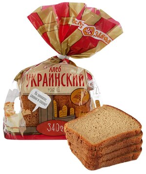Хлебозавод №28 Хлеб Украинский Новый формовой пшенично-ржаной в нарезке