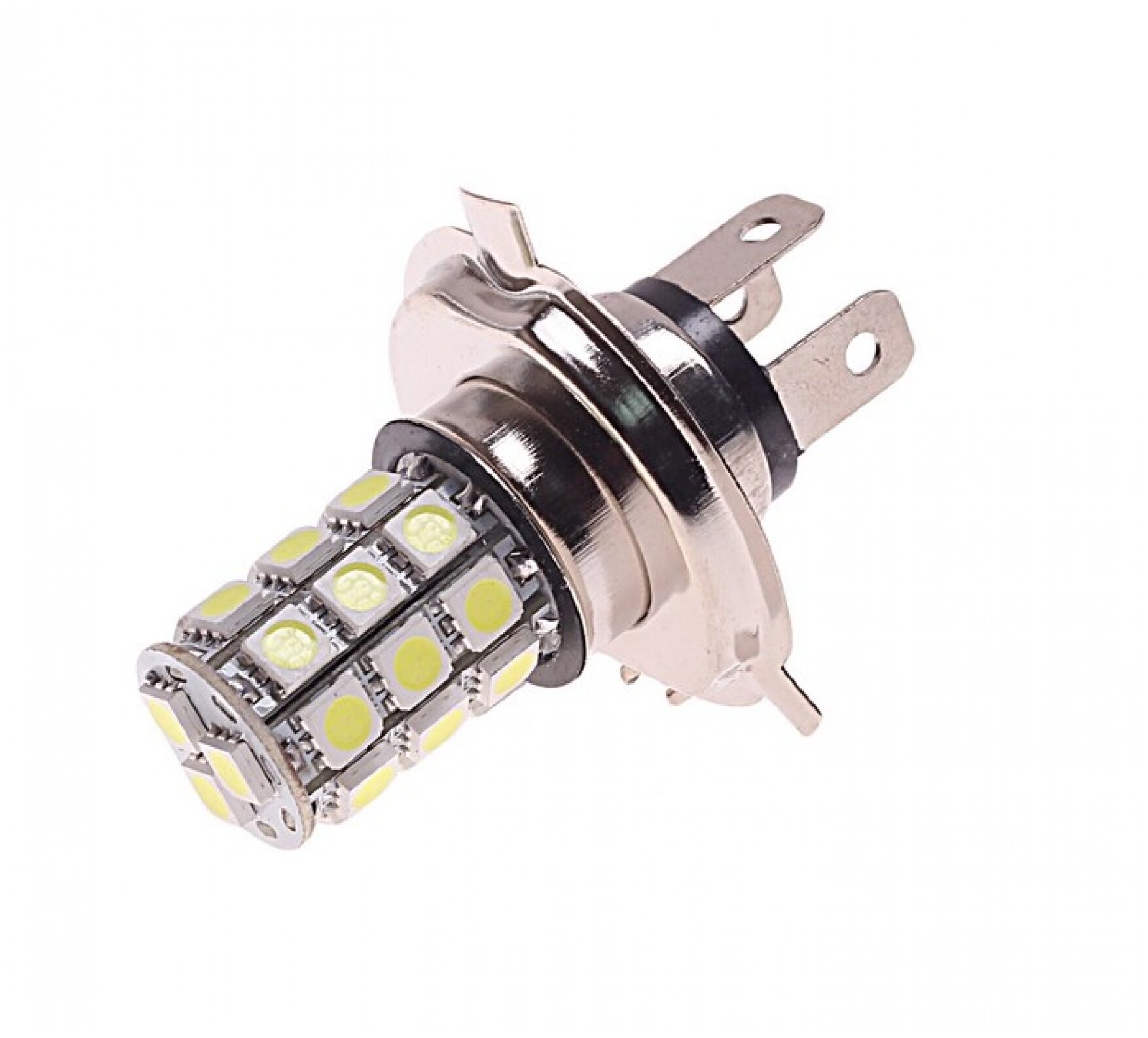 Автолампа H4 (P43t) 28 SMD 5050 WHITE 6000K 560лм 12V MEGAPOWER /10/100