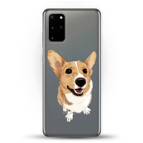 фото Силиконовый чехол хороший корги на samsung galaxy s20+ andy & paul