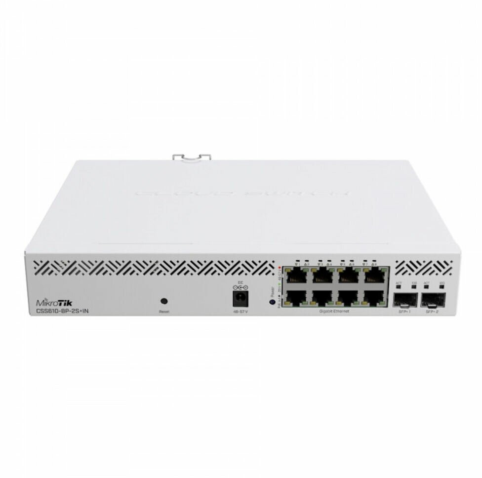 Коммутатор MikroTik CSS610-8P-2S+IN 8xGLAN PoE 2xSFP+