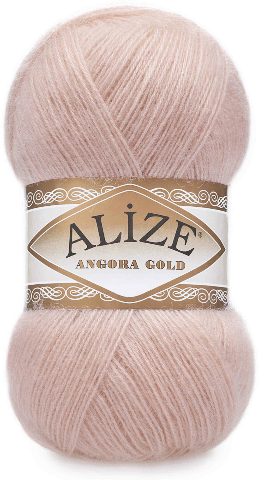 Пряжа Alize Angora Gold пудра (161), 80%акрил/20%шерсть, 550м, 100г, 1шт