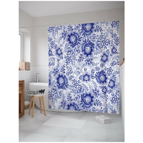 фото Штора для ванной joyarty зимняя прелесть 180х200 (sc-25785690)