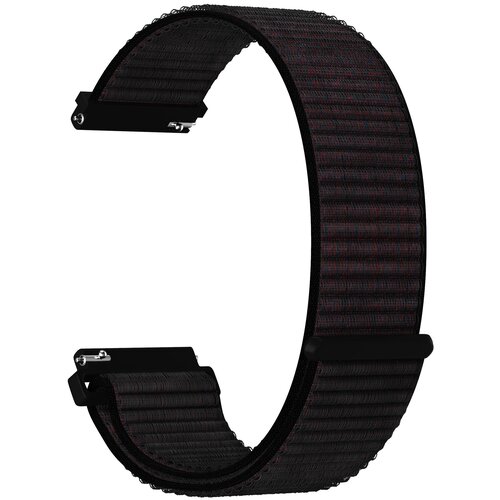 фото Lyambda универсальный ремешок из нейлона vega для часов 22 mm black