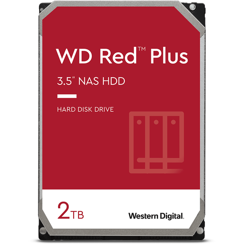 Жесткий диск WD Original SATA-III 2Tb WD20EFZX NAS Red Plus (5400rpm) 128Mb 3.5