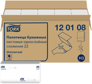 Полотенца бумажные TORK Universal singlefold 120108/120199, 20 уп. 20 шт. 250 лист., белый, без запаха 23 х 23 см