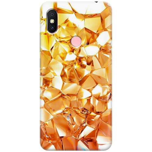 фото Re:pa накладка transparent для xiaomi redmi s2 с принтом "янтарные камни"