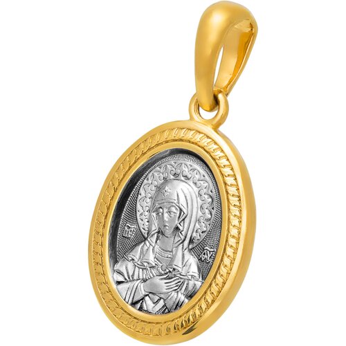 фото Подвеска акимов, серебро, 925 проба, золочение, размер 4 см.