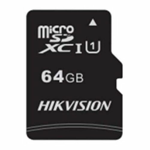 Карта памяти microSDXC UHS-I U1 Hikvision 64 ГБ, 92 МБ/с, Class 10, HS-TF-C1(STD)/64G/ZAZ01X00/OD, 1 шт, без адаптера