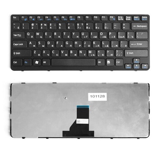 Клавиатура для ноутбука Sony Vaio SVE14 SVE14111 SVE14129 SVE14139 Series 9ZN6BSQM0R NSK-SDMSQ 149181111RU Черная с рамкой 1630₽