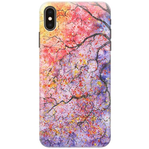 фото Re:paчехол - накладка artcolor для apple iphone xs max с принтом "лето в ветках"