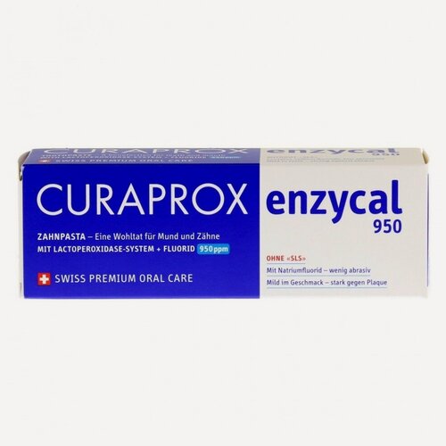 Изображение товара Зубная паста CURAPROX Enzycal 950, 75ml, 950 ppm