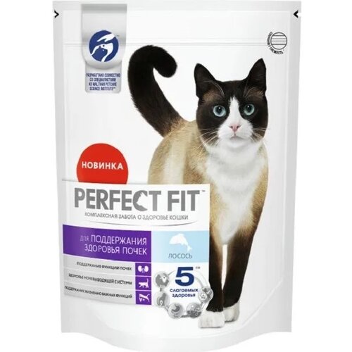 Сухой корм для кошек Perfect Fit профилактика МКБ, с лососем 2.5 кг