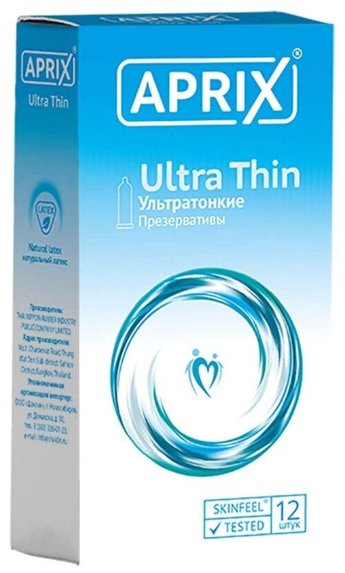 Презервативы Aprix Ultra Thin, 12 шт.