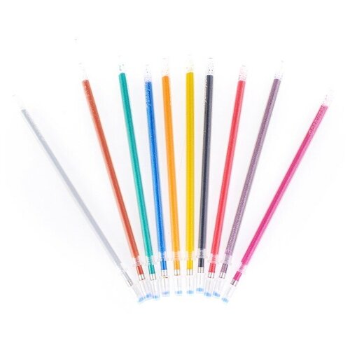 Набор стержней гел. 10цв. с блестками