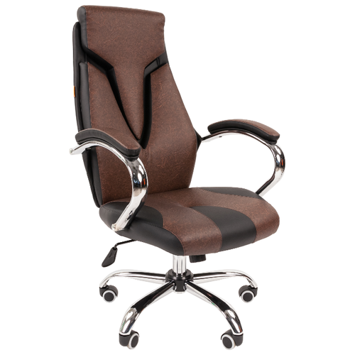 фото Компьютерное кресло chairman 901 для руководителя, обивка: искусственная кожа, цвет: черный / серый