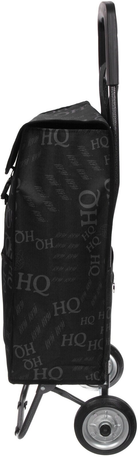 Тележка хозяйственная с сумкой (93*33*26см, колеса 14 см, грузоподъемность до 25 кг) черная SYD-007 - фотография № 2