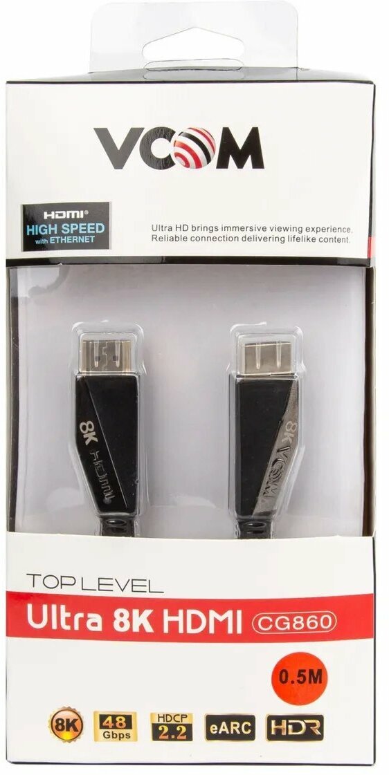 Кабель VCOM HDMI - HDMI (CG860), 1 м, черный VCOM Telecom - фото №14