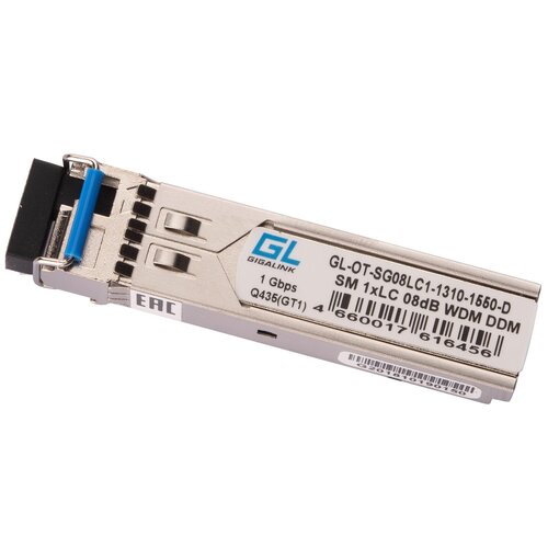 sfp трансивер gigalink gl ot sg08lc1 1310 1550 d SFP трансивер GIGALINK GL-OT-SG14LC1-1550-1310-D