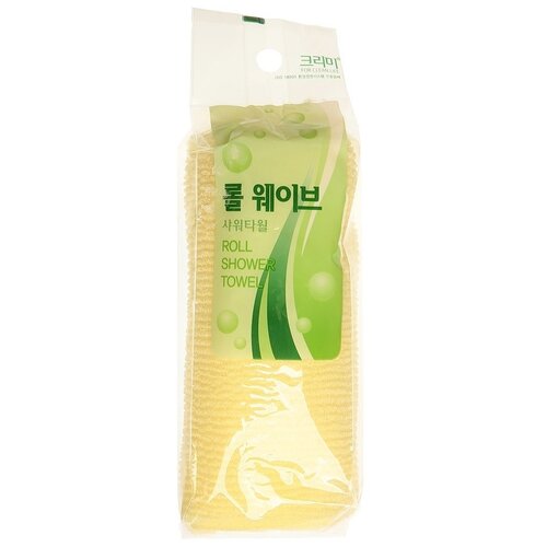 Sung Bo Cleamy Мочалка Roll Wave Shower Towel, 1 шт. желтый 1