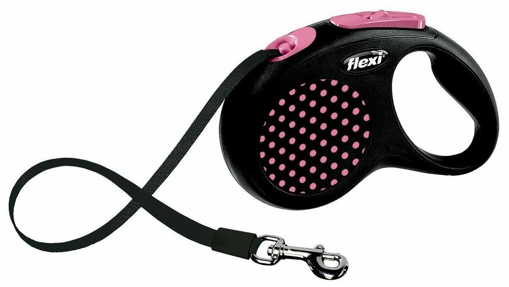 Поводок-рулетка для собак Flexi Design Classic, розовый - фотография № 1