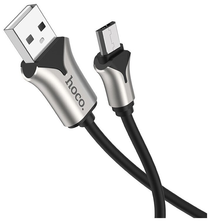 USB кабель Hoco U67 MicroUSB 1.2м черный