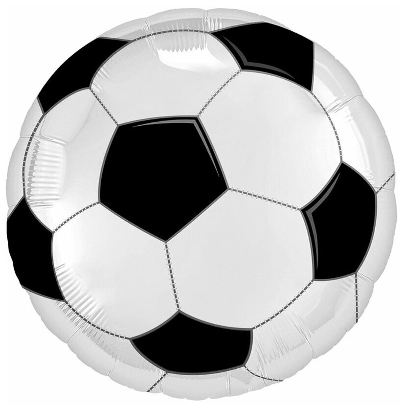 Воздушный шар фольгированный Agura круглый, Футбольный мяч, 46 см