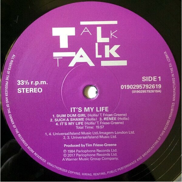 Talk Talk - It's My Life Виниловая пластинка Parlophone - фото №6