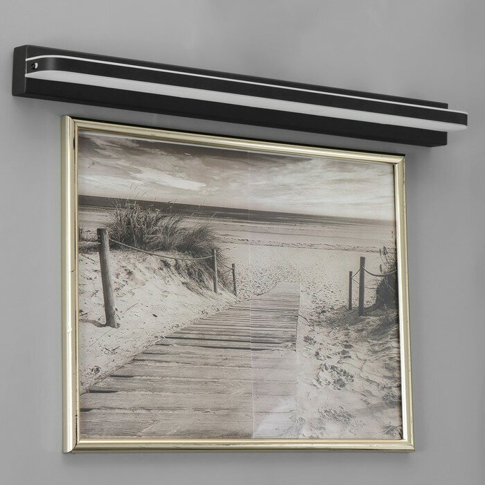 Подсветка для картин и зеркал "Сенори" LED 12Вт 6000К чёрный 52х7х4,5 см - фотография № 2