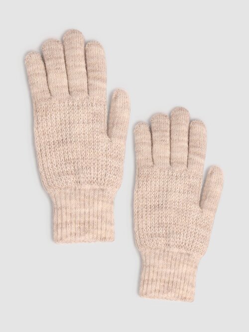 Перчатки Baon, демисезон/зима, вязаные, размер one size, бежевый