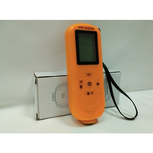 Толщиномер ЛКП HW-300S Fe, nFe с шагом 1 микрон, оранжевый