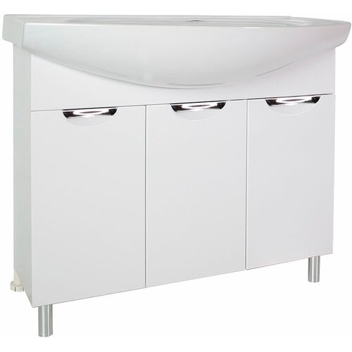 Тумба под раковину АСБ-Мебель Мессина 1000 мм напольная белый (11434)