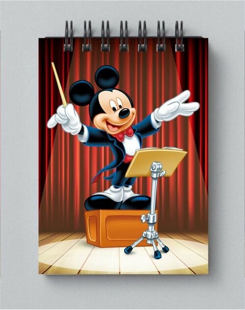 Блокнот Mickey Mouse, Микки Маус №24, Размер А6: 10 на 15 см
