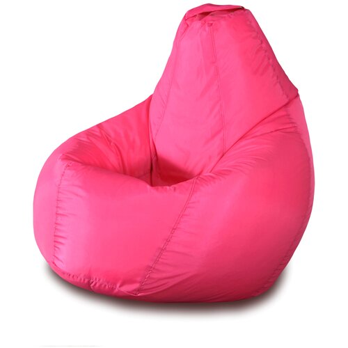Кресло-мешок Груша Пазитифчик розовый (велюр) 130х85 см