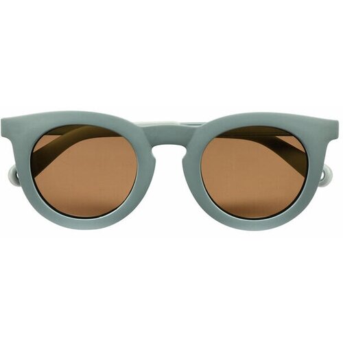 фото Солнцезащитные очки beaba, круглые, на ремешке, чехол/футляр в комплекте, гибкая оправа/дужки, со 100% защитой от уф-лучей, голубой