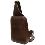 Нагрудная мужская сумка СМ-2113-А коричневая Apache - изображение