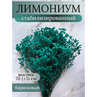 Сухоцветы Лимониум Кермек натуральные цветы (Цвет: бирюзовый)