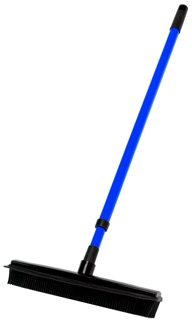 Щетка телескопическая резиновая с водосгоном «магия чистоты» синий/черный