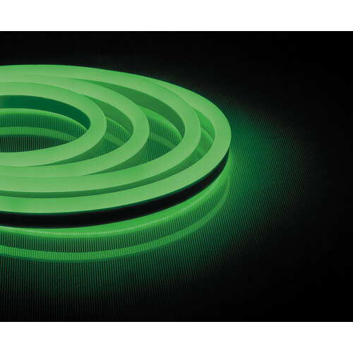 Cветодиодная LED лента Feron LS720 неоновая, 120SMD(2835)/м 9.6Вт/м 50м IP67 220V зеленый, 29564
