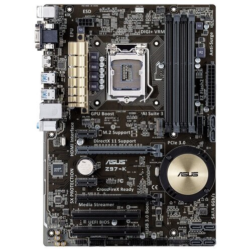 Материнская плата ASUS Z97-K Retail 9500₽