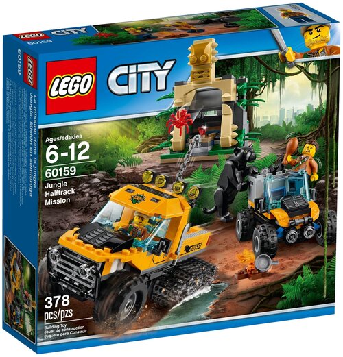 LEGO City 60159 Исследование джунглей, 378 дет.