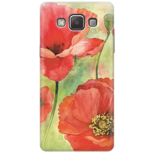 фото Cиликоновый чехол алые маки на samsung galaxy a5 / самсунг а5 re:pa