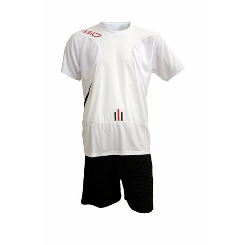 Спортивная форма детская, футболка и шорты, размер XS (140-150), белый, черный