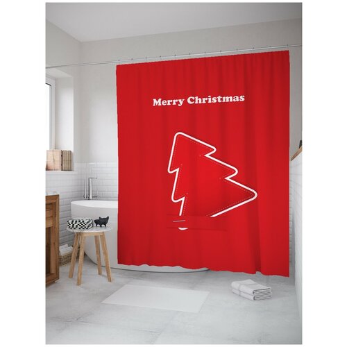 фото Штора для ванной joyarty скромное рождество 180х200 (sc-10521912)